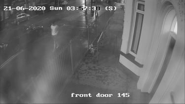 Noah Donohoe seen on CCTV footage on 21 June 2020