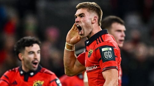 Jack Crowley celebrates