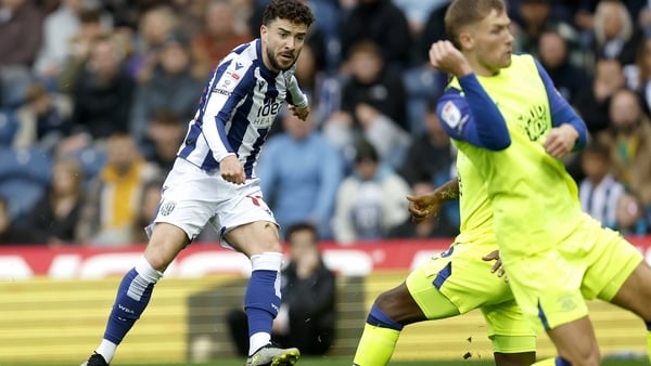 Mikey Johnston of West Bromwich Albion scores a goal to make it 1-0 during the Sky Bet Championship match between West Bromwich Albion and Preston North End at The Hawthorns on October 18, 2025 in West Bromwich, United Kingdom.