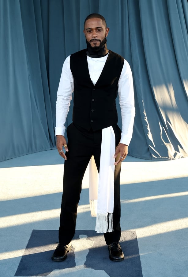 LaKeith Stanfield wearing Dior by Jonathan Anderson