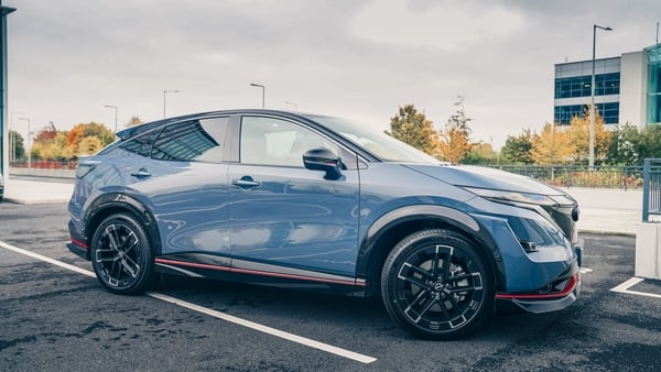 Nissan Ariya Nismo in a car park