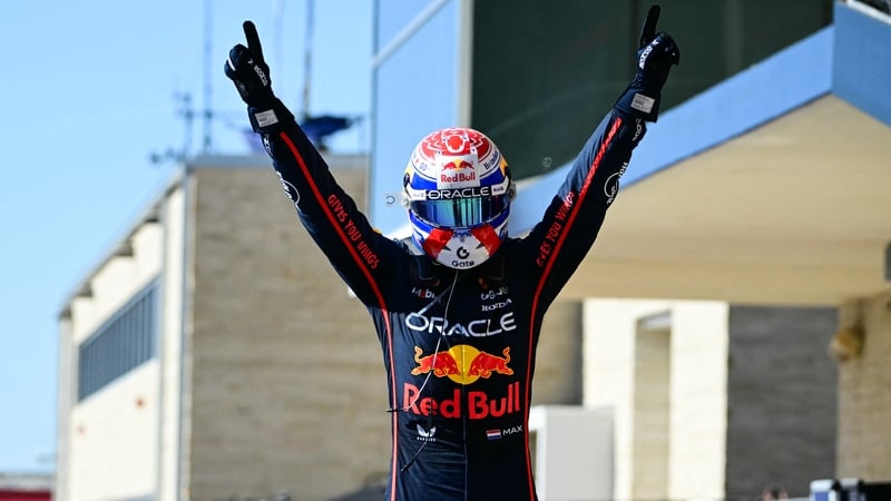 Max Verstappen completed a lights-to-flag win in Austin