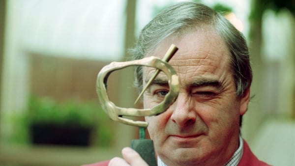 Ed Moloney holds up his award for Journalist of the year at a presentation of the ESB National Media Awards 1999 in the Berkeley Court Hotel in Dublin Ed Moloney holds up his award for Journalist of the year at a presentation of the ESB National Media Awards 1999 in the Berkeley Court Hotel in Dublin