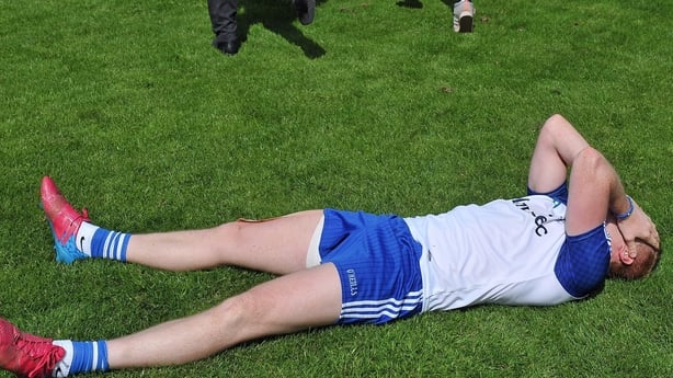 Kieran Duffy celebrates Monaghan's 2015 Ulster final win over Donegal