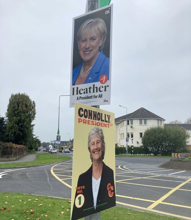 Presidential Election Posters in portlaoise