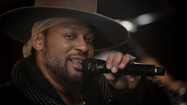 NEW YORK, NEW YORK - FEBRUARY 27: D'Angelo performs at The Apollo Theater on February 27, 2021 in New York City. (Photo by Shahar Azran/Getty Images)