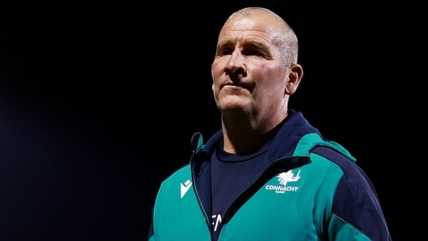 17 October 2025; Connacht head coach Stuart Lancaster leaves the pitch after his side's defeat in the United Rugby Championship match between Connacht and Vodacom Bulls at Dexcom Stadium in Galway. Photo by Thomas Flinkow/Sportsfile