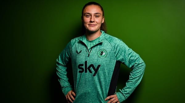 Jess Ziu poses for a portrait during a Republic of Ireland women media day at the FAI Headquarters in Abbotstown