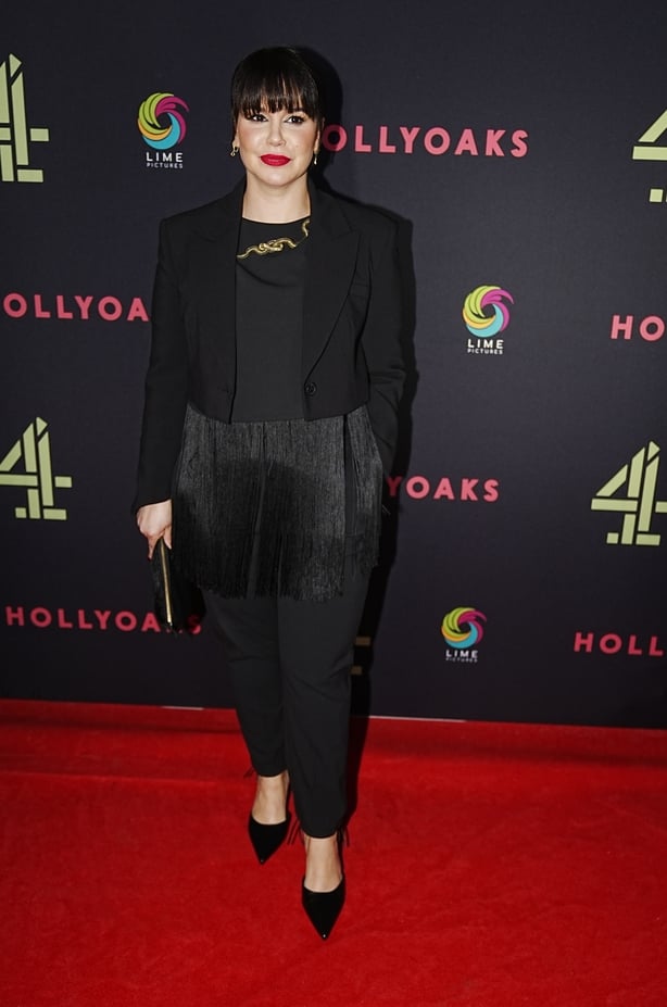 Jessica Ellis attends the Hollyoaks 30th anniversary celebration at St George's Hall, Liverpool on 20 October 2025