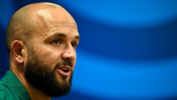 20 October 2025; Jamison Gibson-Park during a Ireland Rugby media conference at the IRFU High Performance Centre in Dublin. Photo by David Fitzgerald/Sportsfile