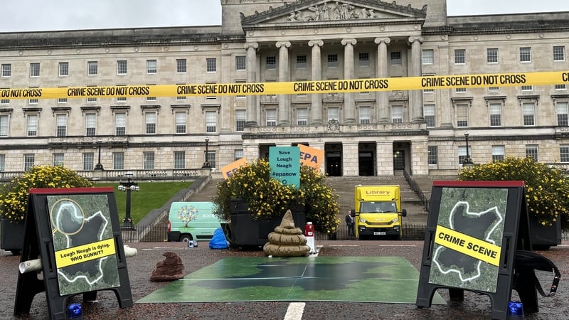 Friends of the Earth Northern Ireland held a protest at Stormont
