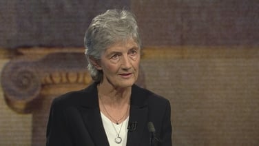 Catherine Connolly defends comments she made about the militarisation of Europe