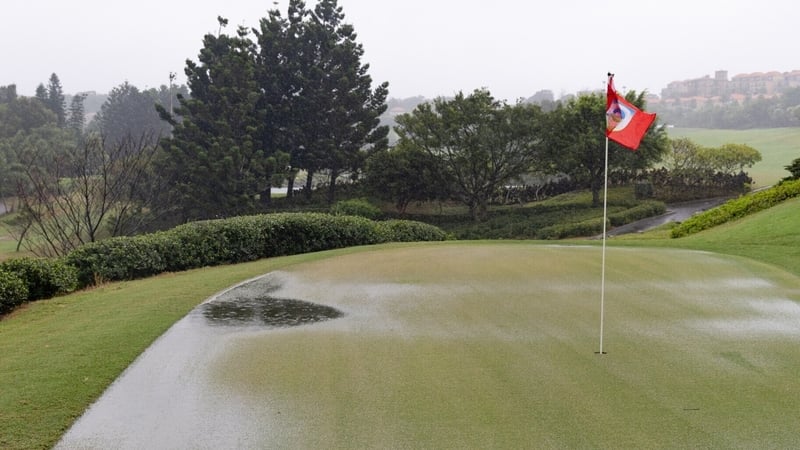 Heavy rain has left the Sunrise Golf and Country Club in a soggy state