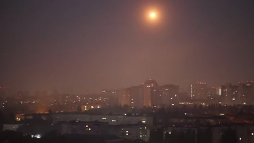 Ukrainian officials said the attacks ran through most of the night