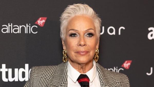 Denise Welch poses for a photo on the red carpet