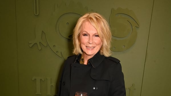 LONDON, ENGLAND - MAY 20: Jennifer Saunders visits a dinner co-hosted by Burberry and The Newt in Somerset at the RHS Chelsea Flower Show on May 20, 2025 in London, England. (Photo by Dave Benett/Getty Images for The Newt in Somerset & Burberry)