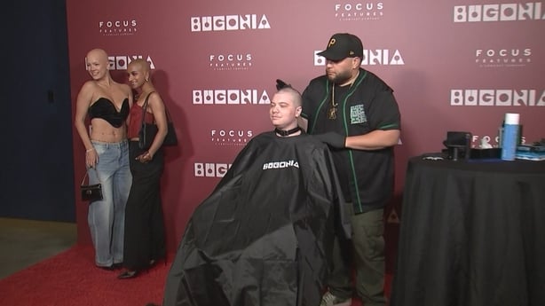 Fans shave their heads for Bugonia screening