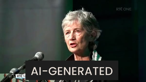 AI-generated video of Catherine Connolly