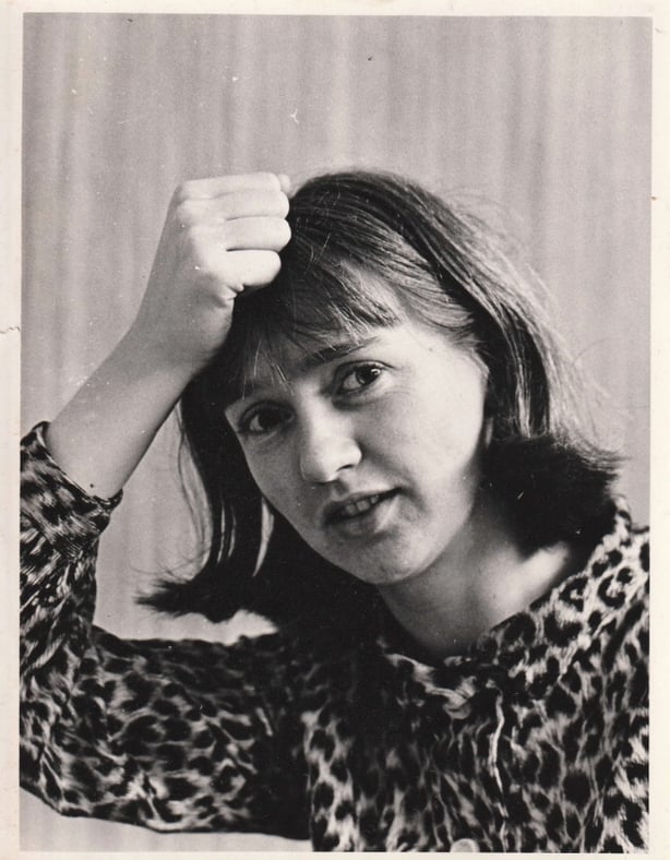 A black and white image of Flora Kerrigan (image courtesy of Frances Kerrigan).