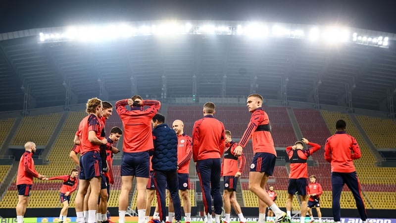 Shelbourne trained at the National Arena Todor Proeski in Skopje