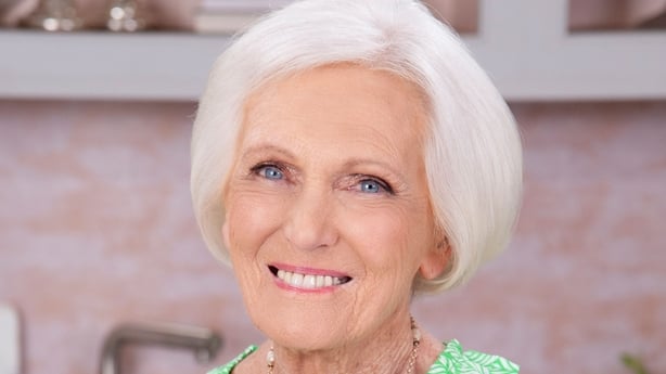 Mary Berry pictured in a studio kitchen