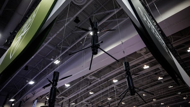 Damocles Launched Effect systems at the Textron booth on the exhibit floor of the Association of the US Army Defense Show 