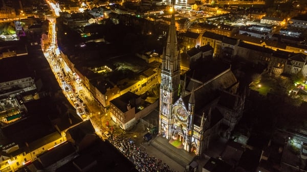 Arielshot of Lú Festival of Light in Drogheda Arielshot of Lú Festival of Light in Drogheda