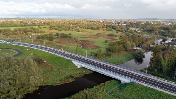 The LDR4 route connecting the Kells Road south of the River Blackwater in Abbeyland to the Raholdron Road on the north side The LDR4 route connecting the Kells Road south of the River Blackwater in Abbeyland to the Raholdron Road on the north side
