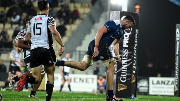 5 November 2016; Jack Conan of Leinster after scoring his side's fourth try during the Guinness PRO12 Round 8 match between Zebre and Leinster at Stadio Sergio Lanfranchi in Parma, Italy. Photo by Stephen McCarthy/Sportsfile