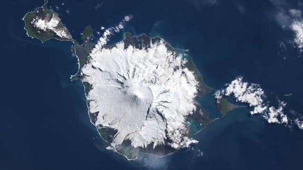 Satellite view of Heard Island