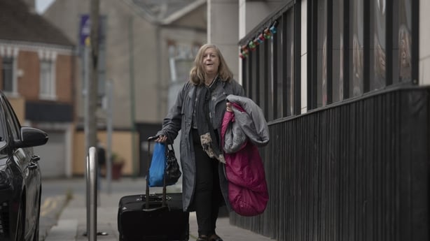 Marion O'Dwyer on the move in the film Abode