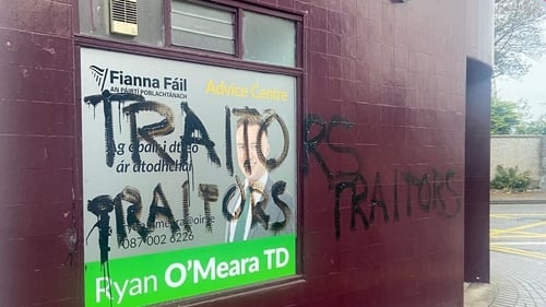 Fianna Fáil TD Ryan O'Meara said it is completely unacceptable for anyone's workplace to be targeted