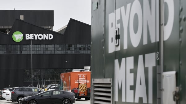 The Beyond Meat logo outside an industrial unit