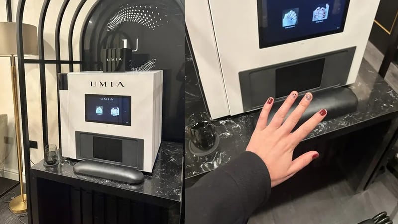 The results of the world's first 'AI manicure' (Lara Owen/PA)