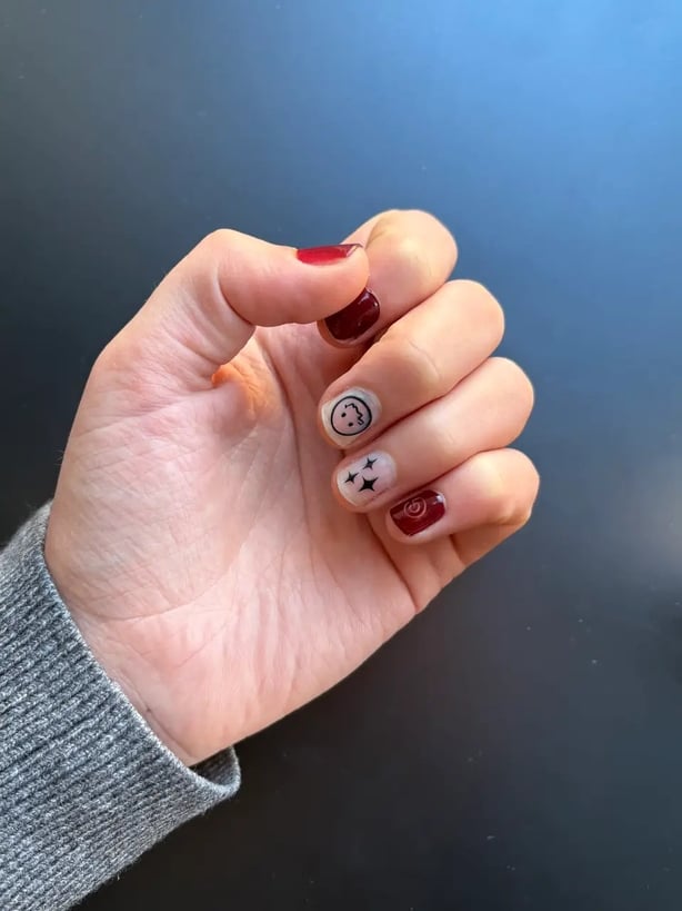 Manicured nails