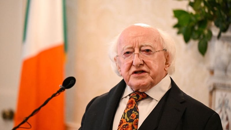 Áras an Uachtaráin said that President Michael D Higgins was in good spirits