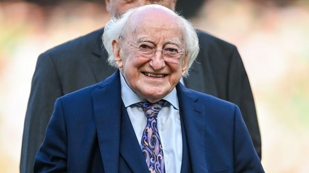 Michael D Higgins smiling