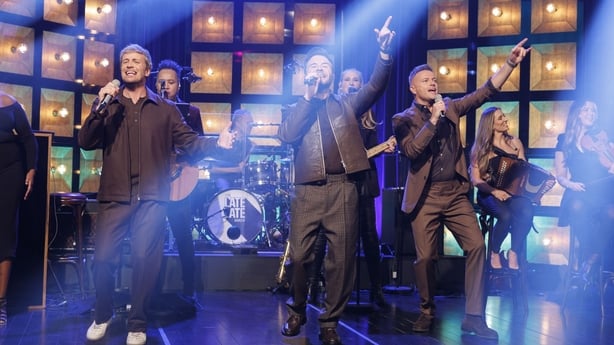 Westlife performing on The Late Late Show