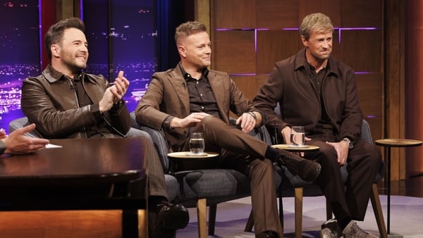 Shane Filan, Nicky Byrne and Kian Egan on The Late Late Show Shane Filan, Nicky Byrne and Kian Egan on The Late Late Show