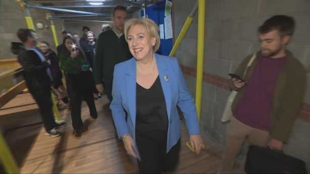 Hether Humphreys arrives at count centre in Cavan