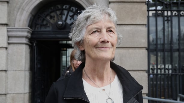 Catherine Connolly seen leaving LEinster House in September this year