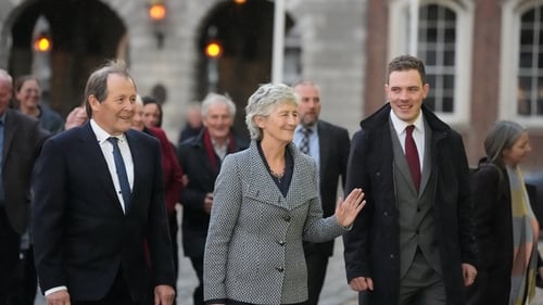The leaders of the parties that had backed Catherine Connolly's campaign said today was 'Catherine's Day'