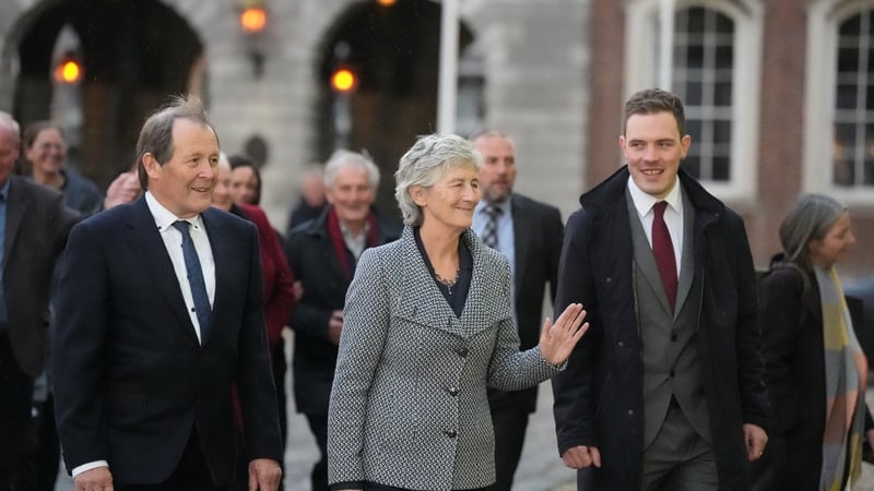 The leaders of the parties that had backed Catherine Connolly's campaign said today was 'Catherine's Day'