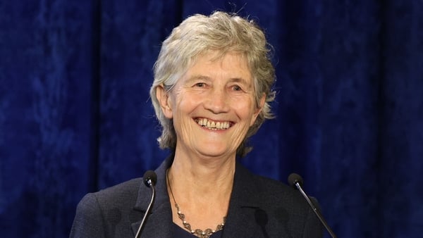 A smiling Catherine Connolly