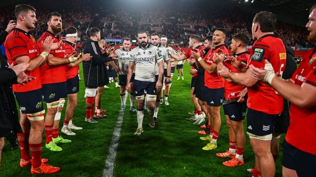 25 October 2025; Paul Doyle of Connacht reacts after his side's defeat in the United Rugby Championship match between Munster and Connacht at Thomond Park in Limerick. Photo by Ben McShane/Sportsfile