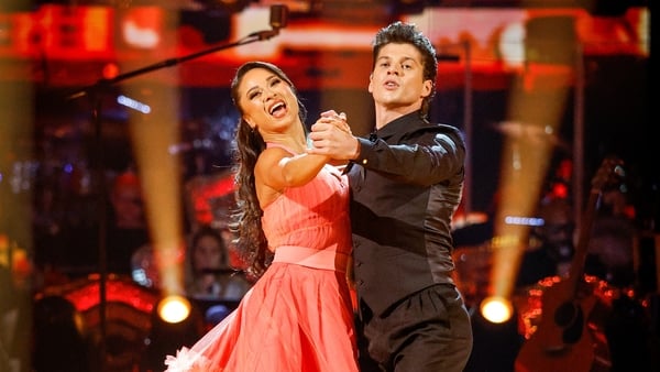 Katya Jones and Lewis Cope performing on Strictly Come Dancing