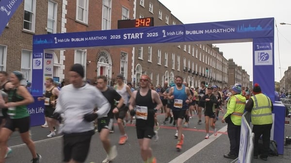 Runners take off for this year's Dublin Marathon