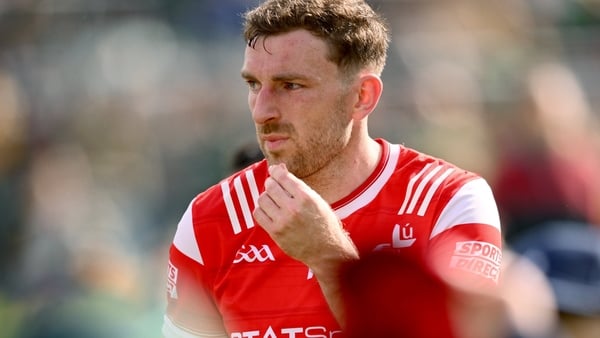 Donegal , Ireland - 22 June 2025; Sam Mulroy of Louth after his side's defeat in the GAA Football All-Ireland Senior Championship preliminary quarter-final match between Donegal and Louth at MacCumhaill Park in Ballybofey, Donegal. (Photo By Ramsey Cardy/