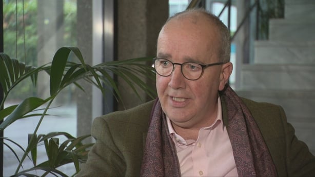 John Lahart speaking to RTÉ