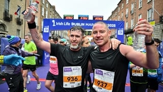 Bradley and Cronin complete Dublin Marathon before flying to Derry